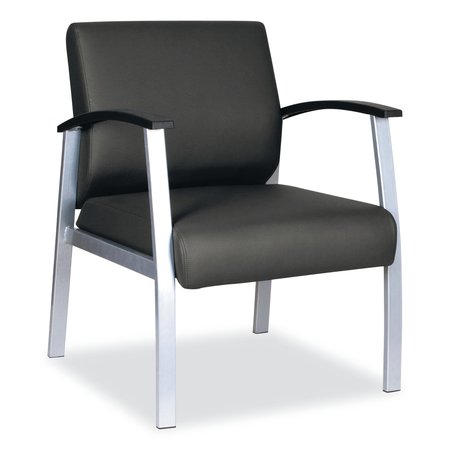 ALERA Black Chairs/Stools, 24.6" W 26.96" L 33.46" H, Curved Loop, Polyurethane Seat ALEML2319